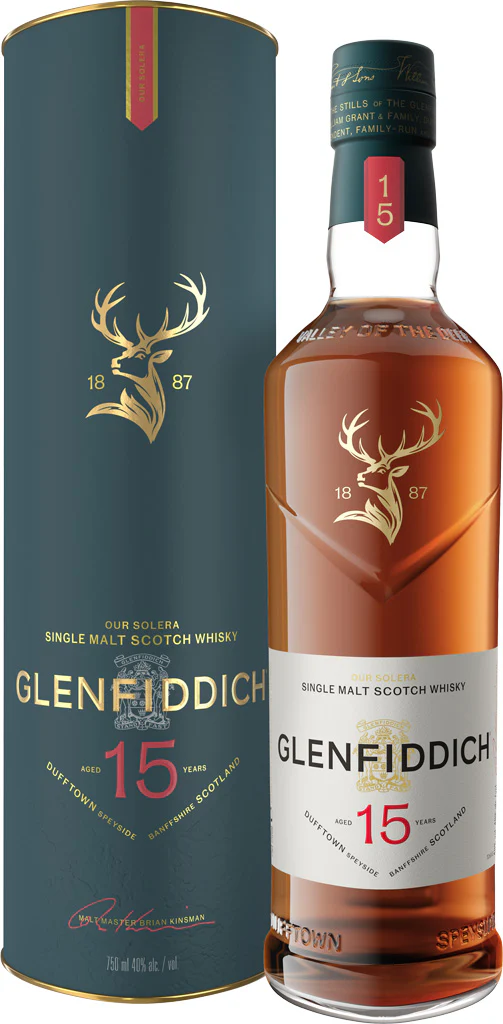 Glenfiddich 15 Year Old Single Malt Whisky 750ml